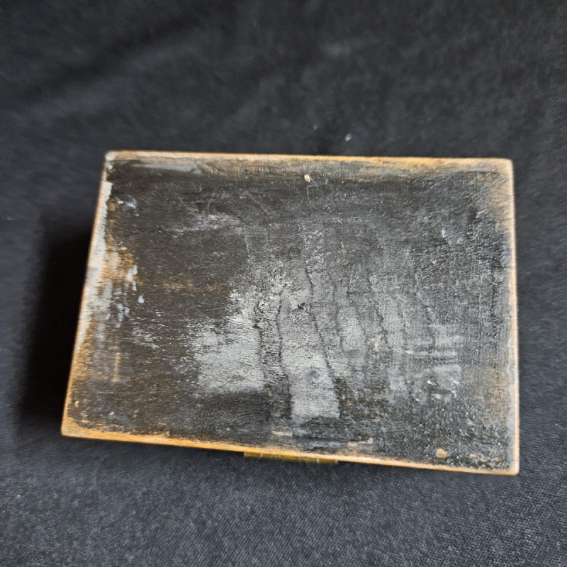 Théodore Année, sieradendoos van zwartgeblakerd hout uit de periode van Napoleon III