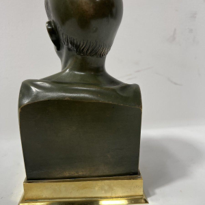 Bronzen buste van Cicero met bruine patina, 20e eeuw