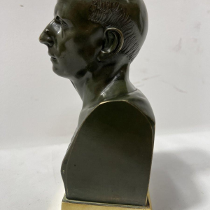 Bronze bust of Cicero with brown patina, 20th century