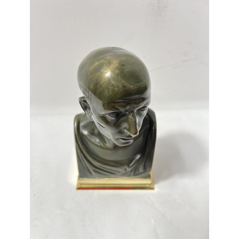 Bronze bust of Cicero with brown patina, 20th century
