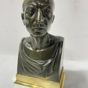 Buste de CICERON en bronze à patine brune, XX siècle