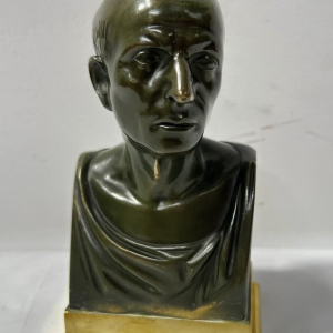 Buste de CICERON en bronze à patine brune, XX siècle