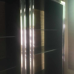 Willy Rizzo voor Mario Sabot, grote boekenplank plank backlit, 1970