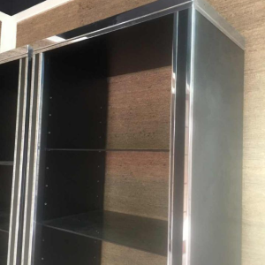 Willy Rizzo voor Mario Sabot, grote boekenplank plank backlit, 1970