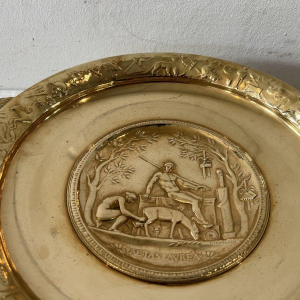 Fernand LEVILLAIN Fondeur Barbedienne, coupe sur pied en bronze doré, XIXe s