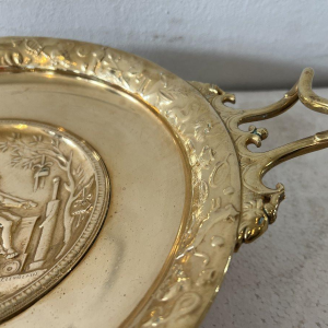 Fernand LEVILLAIN, Barbedienne founder, gilt bronze footed bowl, 19th century