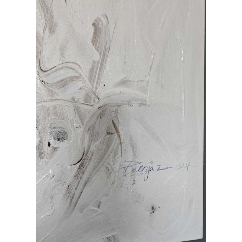 Benjamin NIYOMUGABO 'Elégance' sur toile, châssis en aluminium, 2024