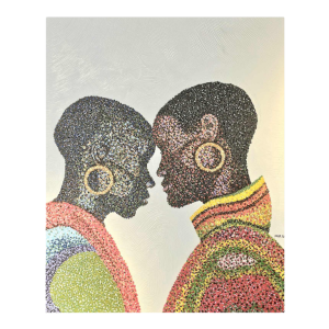 Daniel MURISA  Massaï Connection  painting oil on canvas, 2024