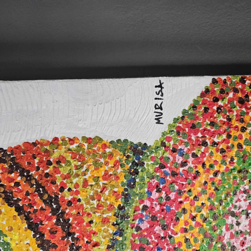 Daniel MURISA ' Massaï Connection ' schilderij olieverf op doek, 2024