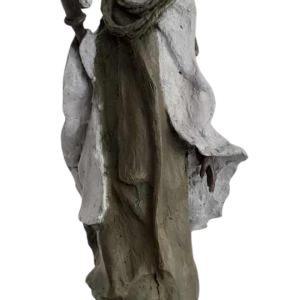 Adama Gandema 'Maternité' bronzen sculptuur met verloren was patina, 21e eeuw