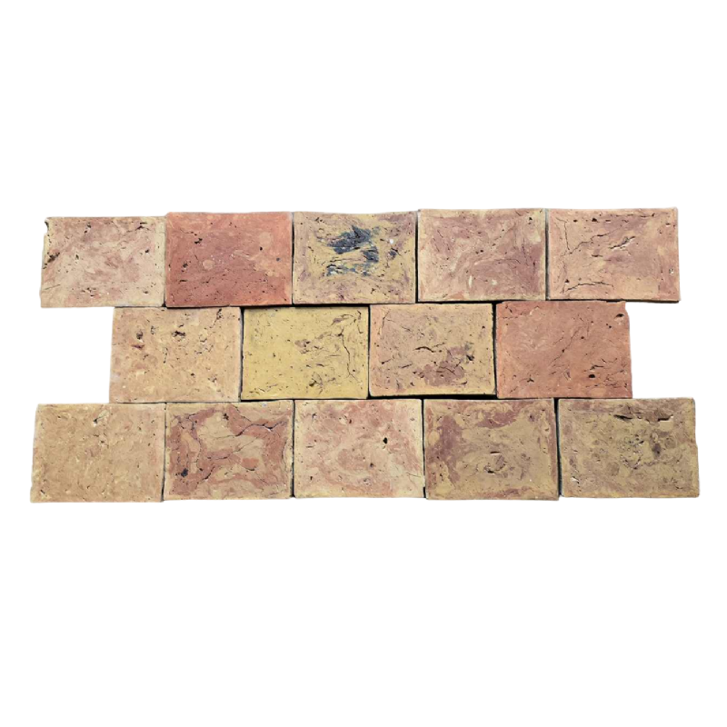Carrelages "tomettes" anciennes en terre cuite, 18ème siècle