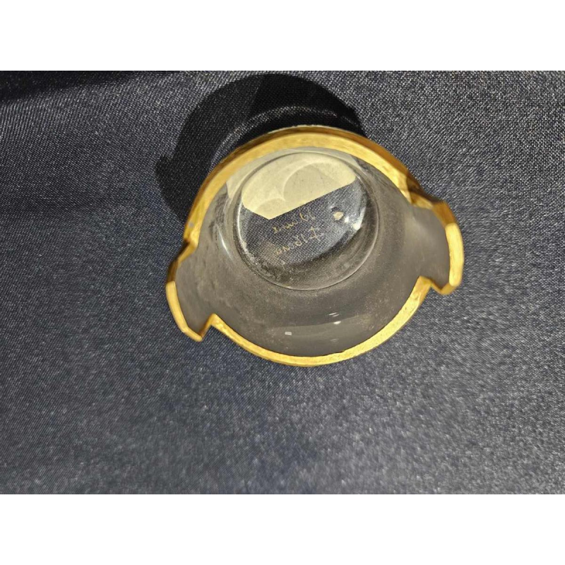 DAUM, petit saleron en verre satiné avec un décor de paysage, ca 1890