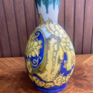 Henri Breetvelt pour Gouda, vase céramique Art Nouveau 1900