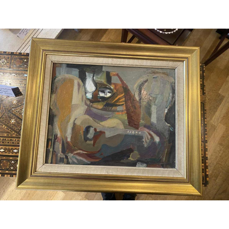 Tableau huile sur toile signé Baron-Renouard