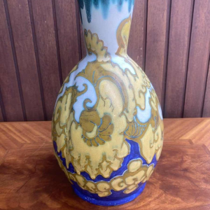 Large Gouda vase signed Henri Breetvelt (1864-1923) Art Nouveau 1900