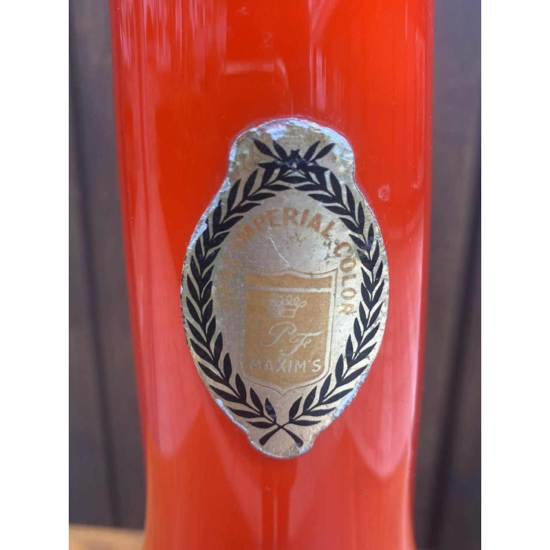 Red Opal Vase Imperial Color Of Maxims Duplex Glass