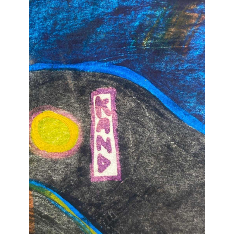 Schilderij Helmut Kand (1946) canvas poëtisch surrealisme