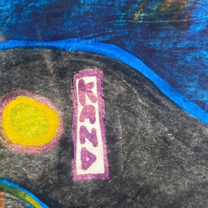 Painting Helmut Kand (1946) canvas poetic surrealism