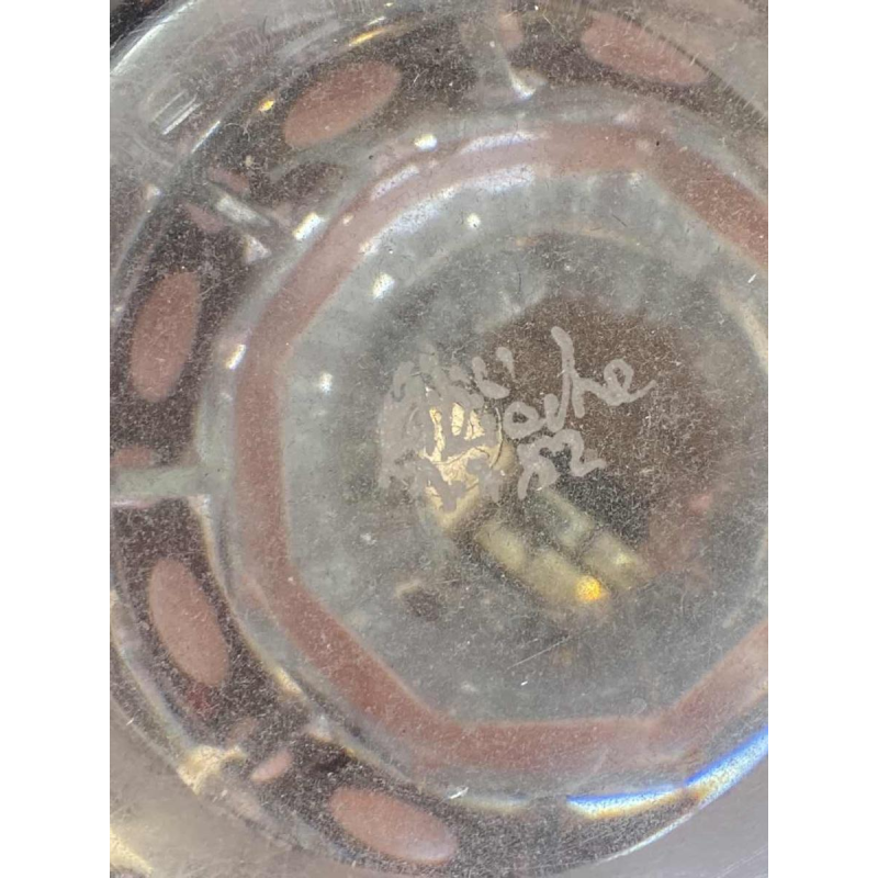 ANATOLE RIECKE, Grand vase en cristal taillé, 1952