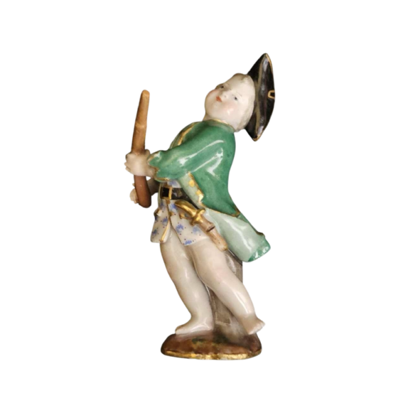Meissen porcelain, Child with gun figurine, Germany late 19th c