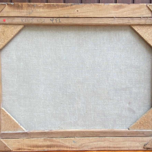 Schilderij Helmut Kand (1946) canvas poëtisch surrealisme