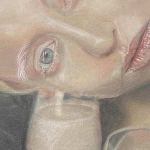 Chaima Bhouri Reflexion translucide pencil drawing on paper