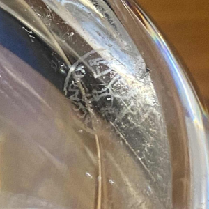 Baccarat large unique crystal vase 1960 France