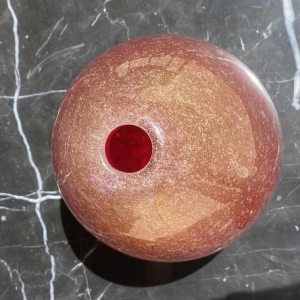 Veronese pour Murano, vase en verre doré à l'or fin, Italie ca 1960