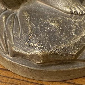 Falconet sculptuur van een vrouw in terracotta 1900 Sèvres