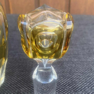 Val Saint Lambert, cut crystal decanter, Gevaert model, ca 1920