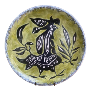 Large dish signed Jean Lurçat in Sant Vicens Years 50-60