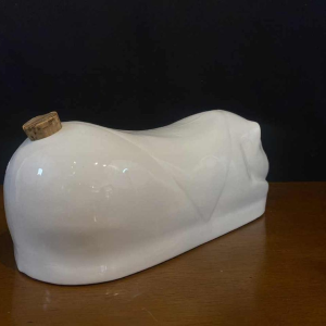 Pair of porcelain opium smoker's headrest cushions, China ca 1920