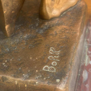 Antoine Bofill "Le travailleur" sculpture homme en bronze 53cm, début 20ème siècle