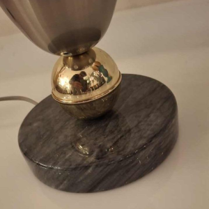 Arteluce, table / desk lamp, lacquered metal, brass & marble, ca 1950