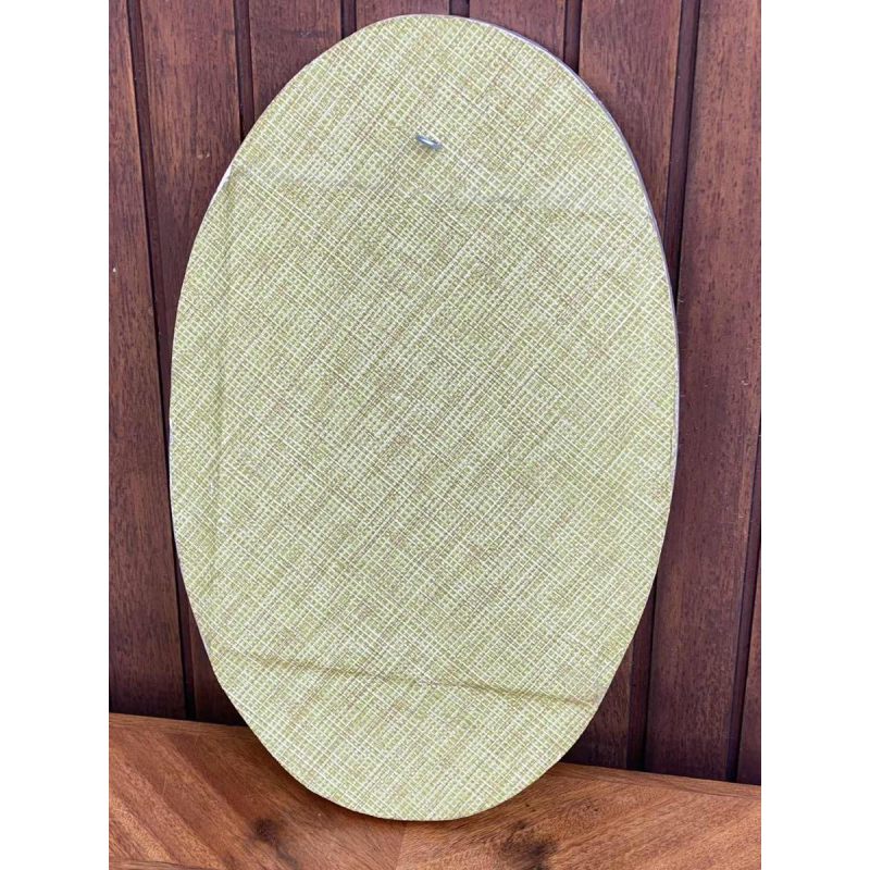 Flament J, pewter leaf mirror