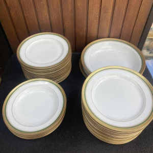 ROVINA EPINAL, dinner service 73 pieces gilded with fine gold