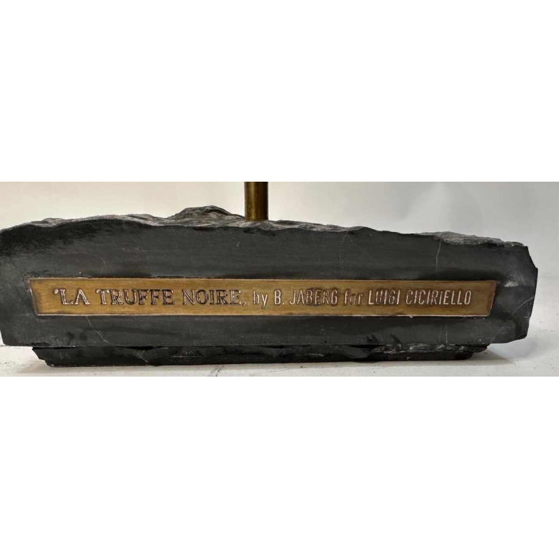 Béatrice Jaber, bronze sculpture of a truffle, commissioned for the restaurant "La Truffe Noire"