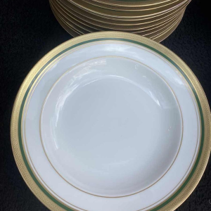 ROVINA EPINAL, dinner service 73 pieces gilded with fine gold