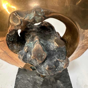 Béatrice Jaber, bronze sculpture of a truffle, commissioned for the restaurant "La Truffe Noire"