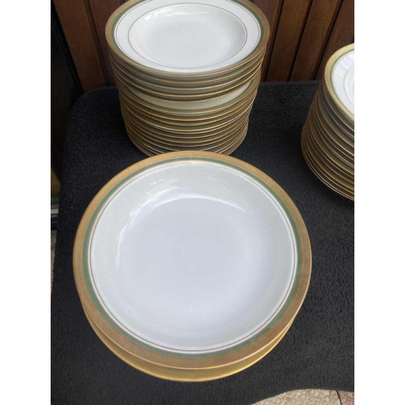 ROVINA EPINAL, dinner service 73 pieces gilded with fine gold