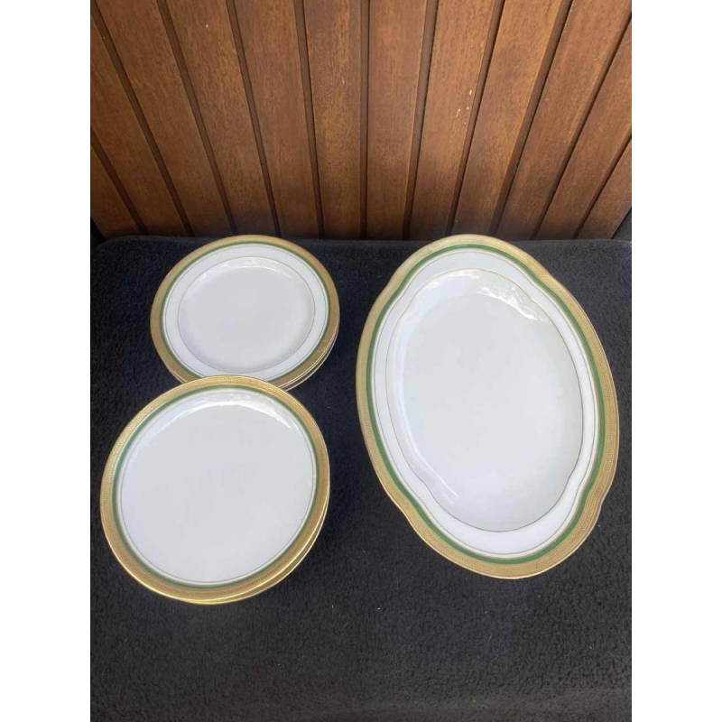 ROVINA EPINAL, service à diner 73 pièces dorées à l'or Fin