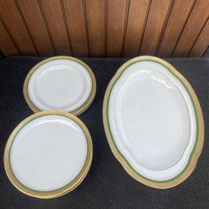 ROVINA EPINAL, dinner service 73 pieces gilded with fine gold