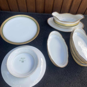 ROVINA EPINAL, dinner service 73 pieces gilded with fine gold