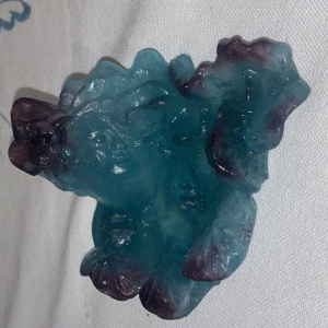 Abstracte pâte de verre bureaumat gesigneerd Daum Frankrijk