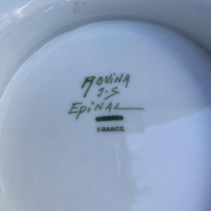 ROVINA EPINAL, 73-delig servies verguld met fijn goud