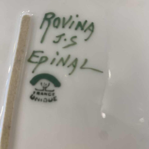 ROVINA EPINAL, 73-delig servies verguld met fijn goud