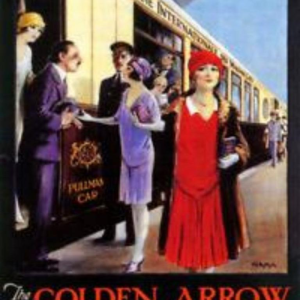 Marie Bauweraerts, étude de l'affiche "Compagnie des Wagons-lits" huile sur panneau