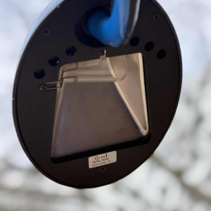 Isao Hosoe 'Heron' lampe à poser / de bureau, métal bleu, 1990s