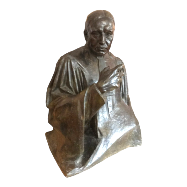 Pierre De Soete Advocaat Jules Destrée sculptuur / buste in brons, ca 1930