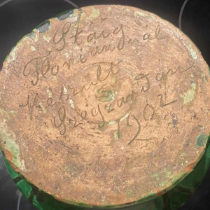 Art Nouveau earthenware vase, unique piece